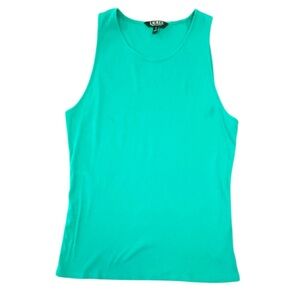 Lauren Ralph Lauren Blue/Green Ribbed Tank Top Size XL